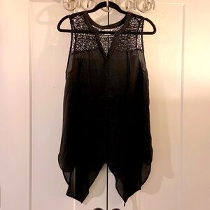 Paper Crane black sleeveless top